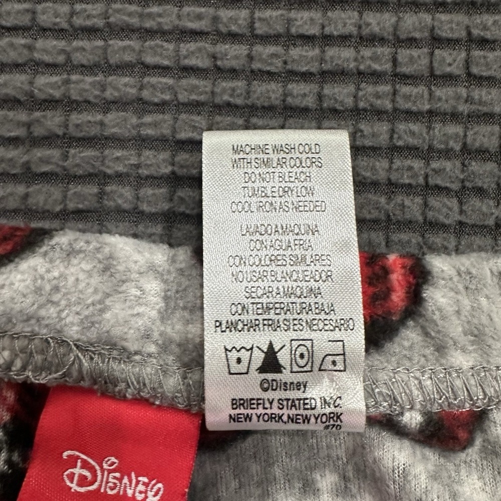 Disney Mickey Mouse Red Green Plaid Holiday Pajama Pants XX-Large 43" Length - Picture 4 of 5
